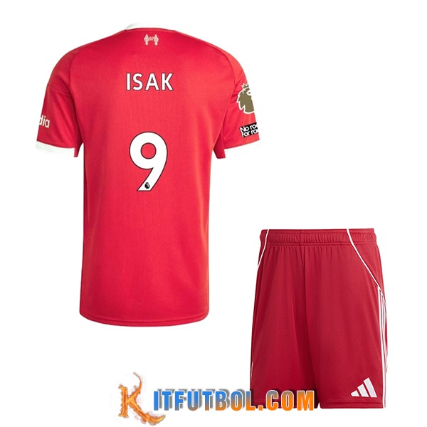 Camisetas De Futbol Liverpool (ISAK #9) Ninos 2025/2026 Primera