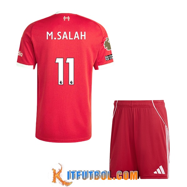 Camisetas De Futbol Liverpool (M.SALAH #11) Ninos 2025/2026 Primera