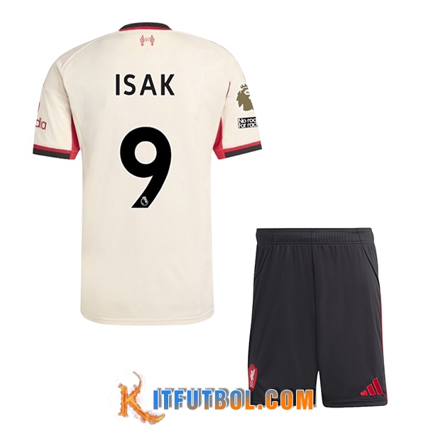 Camisetas De Futbol Liverpool (ISAK #9) Ninos 2025/2026 Segunda