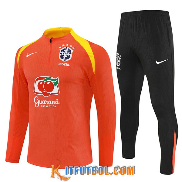 Chandal Equipos De Futbol Brasil Naranja/Amarillo 2025/2026