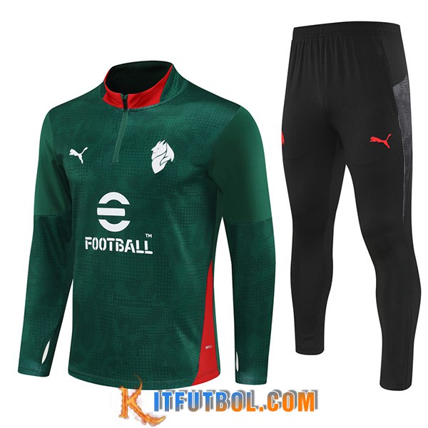 Chandal Equipos De Futbol AC Milan Verde/Rojo 2025/2026