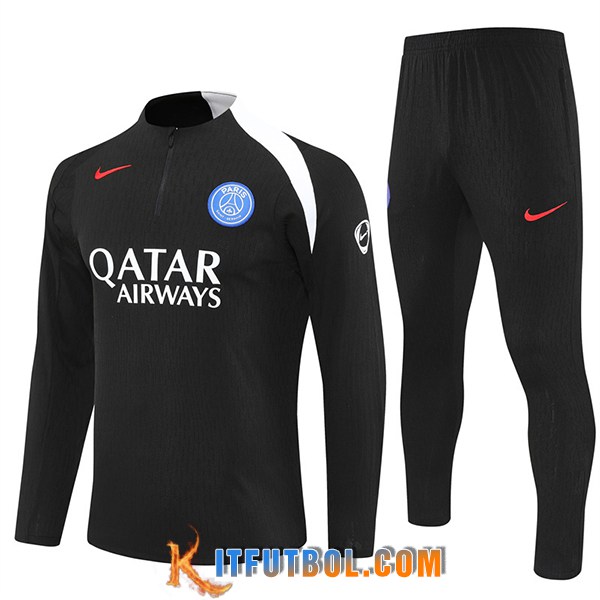Chandal Equipos De Futbol PSG Negro/Blanco 2025/2026