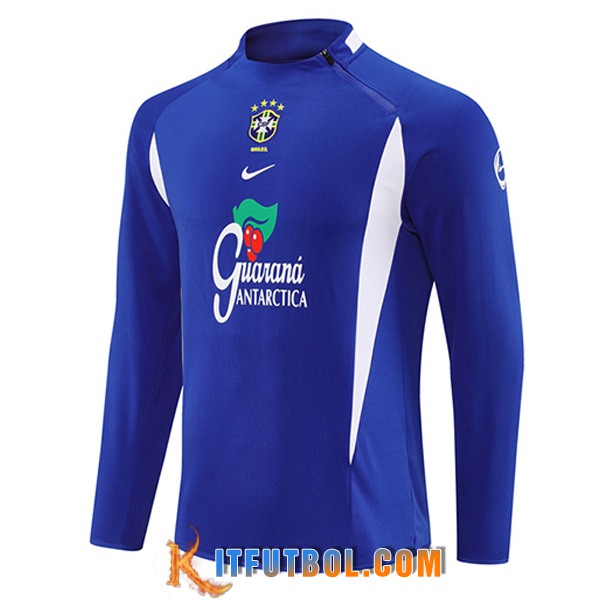 Sudadera De Entrenamiento Brasil Azul/Blanco 2025/2026