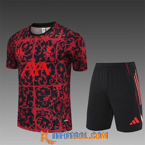 Camiseta Entrenamiento FC Liverpool Ninos Rojo/Negro 2025/2026