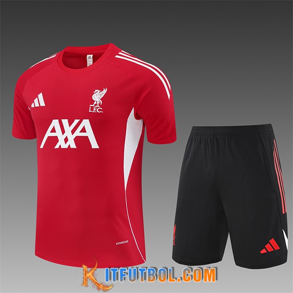 Camiseta Entrenamiento FC Liverpool Ninos Rojo/Blanco 2025/2026