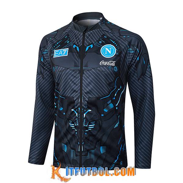 Chaquetas Futbol SSC Napoli Gris/Azul 2025/2026