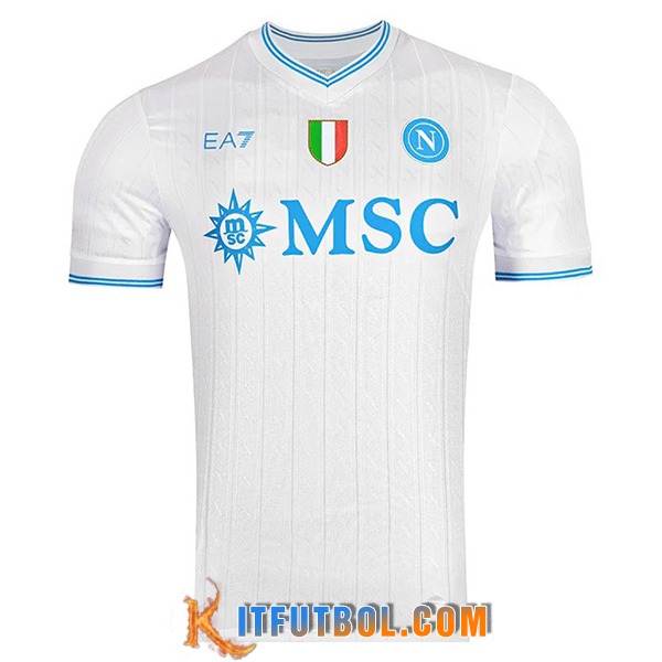 Camisetas De Futbol SSC Napoli Champions League Edition Blanco 2025/2026