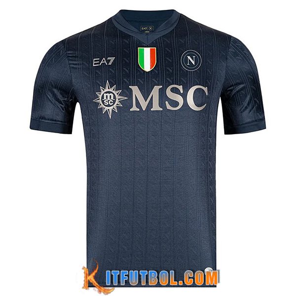 Camisetas De Futbol SSC Napoli Champions League Edition Negro 2025/2026