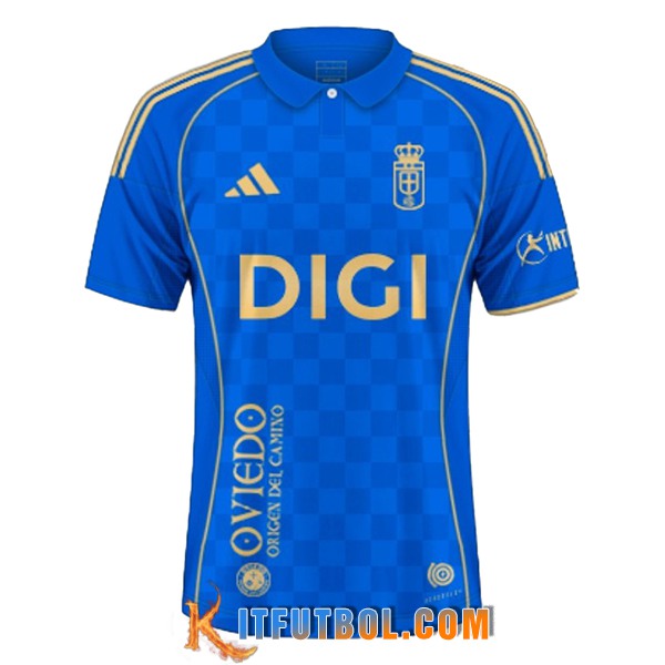 Nueva Camisetas De Futbol Real Oviedo Primera 2025/2026