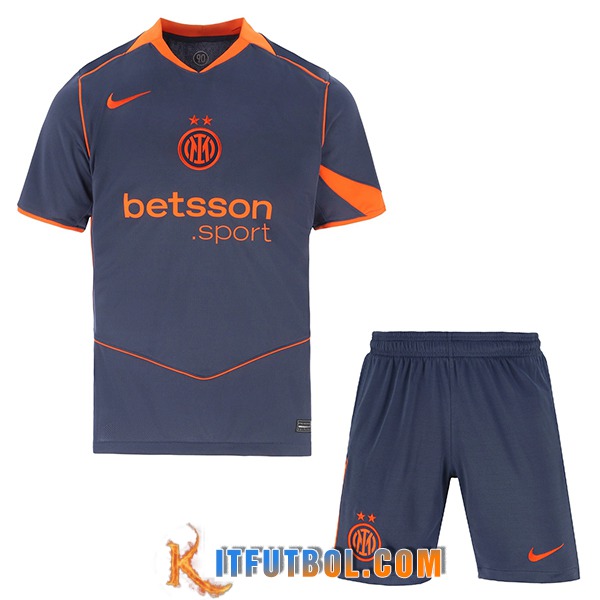 Nueva Camisetas De Futbol Inter Milan Ninos Tercera 2025/2026