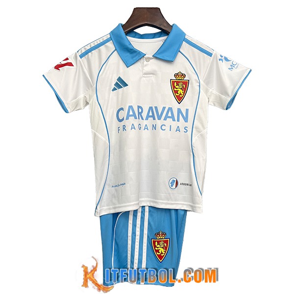 Nueva Camisetas De Futbol Zaragoza Ninos Primera 2025/2026