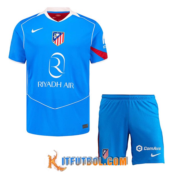 Camisetas Futbol Atletico Madrid Tercera + Cortos 2025/2026