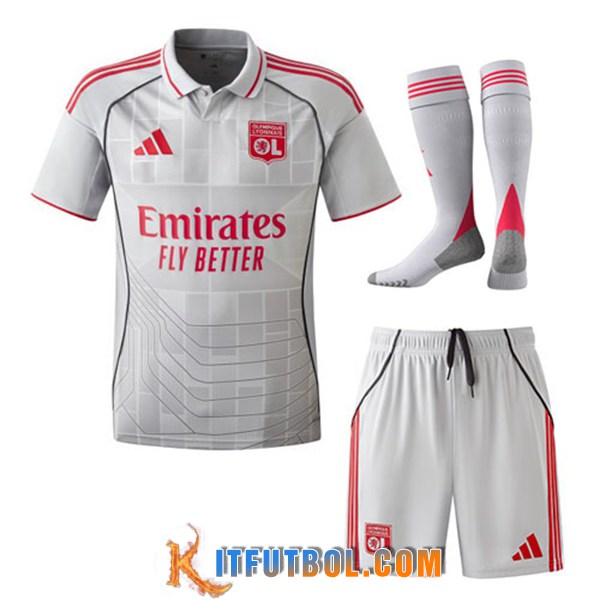 Camisetas Futbol lyon Tercera (Cortos + Calcetines) 2025/2026