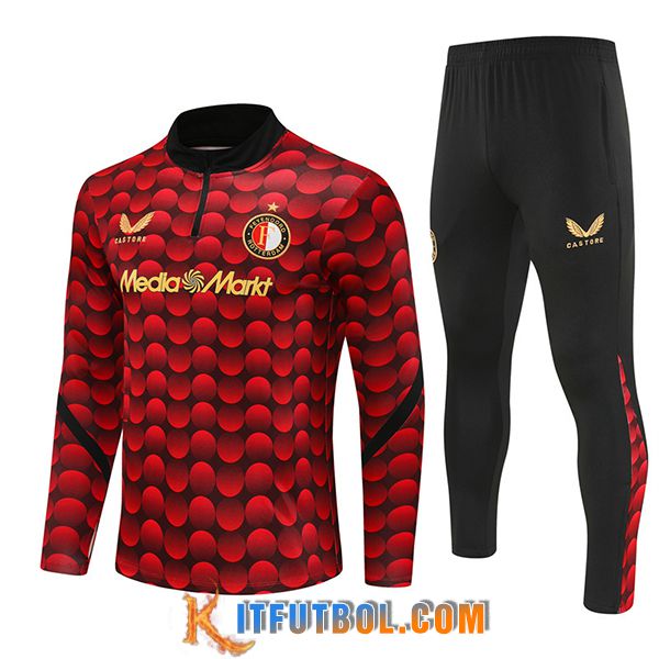 Chandal Equipos De Futbol Feyenoord Rojo/Negro 2025/2026