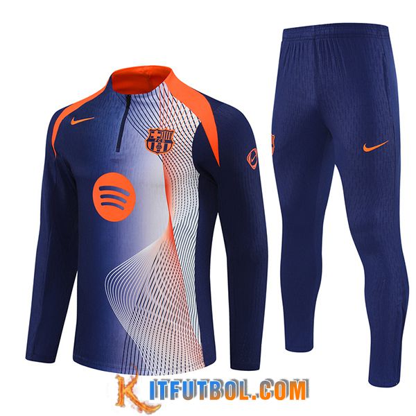 Chandal Equipos De Futbol FC Barcelona Azul/Naranja 2025/2026 -02