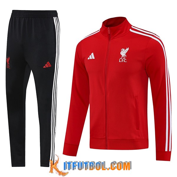 Chandal Equipos De Futbol Chaquetas FC Liverpool Rojo/Blanco 2025/2026
