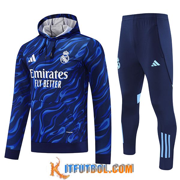 Chaqueta Con Capucha Chandal Real Madrid Azul Oscuro 2025/2026