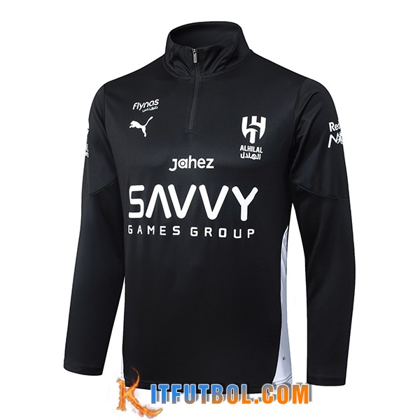 Sudadera De Entrenamiento Al-Hilal Negro/Blanco 2025/2026
