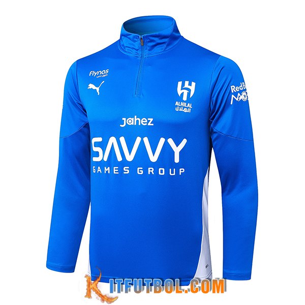 Sudadera De Entrenamiento Al-Hilal Azul/Blanco 2025/2026
