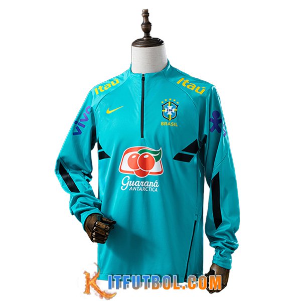Sudadera De Entrenamiento Brasil Azul/Negro 2025/2026