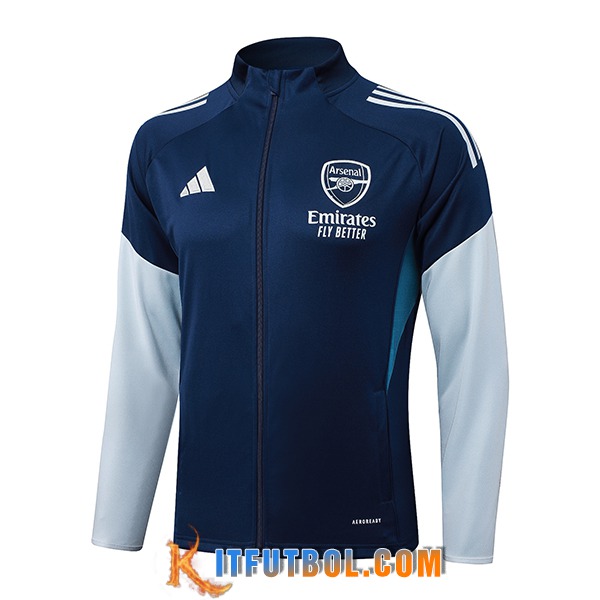 Chaquetas Futbol Arsenal Azul/Gris 2025/2026