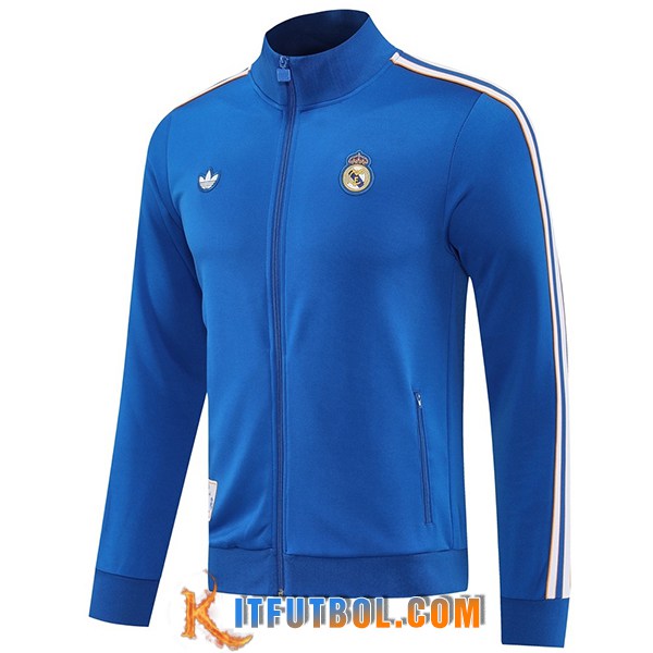 Chaquetas Futbol Real Madrid Azul/Blanco 2025/2026