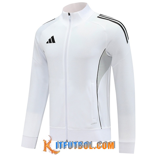 Chaquetas Futbol Adidas Blanco/Negro 2025/2026