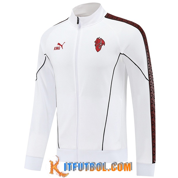 Chaquetas Futbol AC Milan Blanco/Negro/Rojo 2025/2026