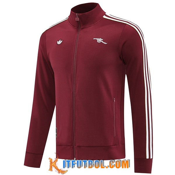 Chaquetas Futbol Arsenal Rojo/Blanco 2025/2026