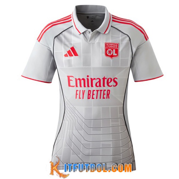 Nueva Camisetas De Futbol lyon Mujer Tercera 2025/2026