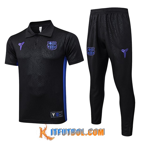 Camiseta Polo FC Barcelona Negro/Violeta 2025/2026