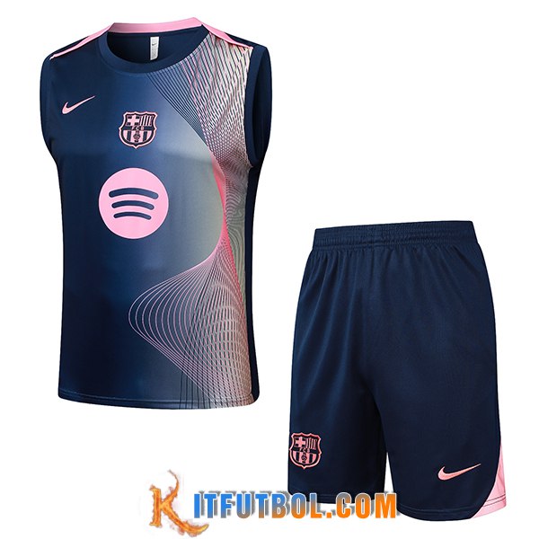 Camiseta Entrenamiento sin mangas FC Barcelona Azul/Rosa 2025/2026