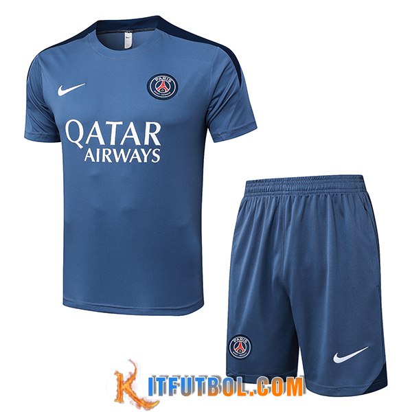 Camiseta Entrenamiento PSG Gris/Azul 2025/2026 -02