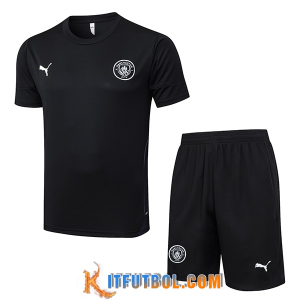 Camiseta Entrenamiento Manchester City Negro 2025/2026 -02