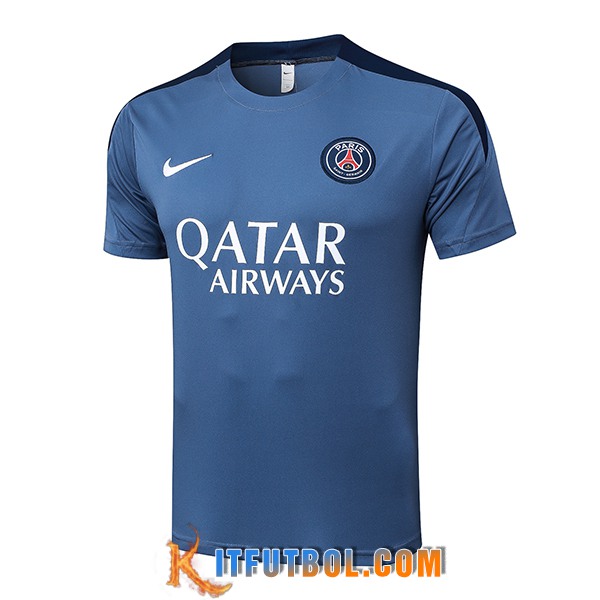 Camiseta Entrenamiento PSG Gris/Azul 2025/2026 -02