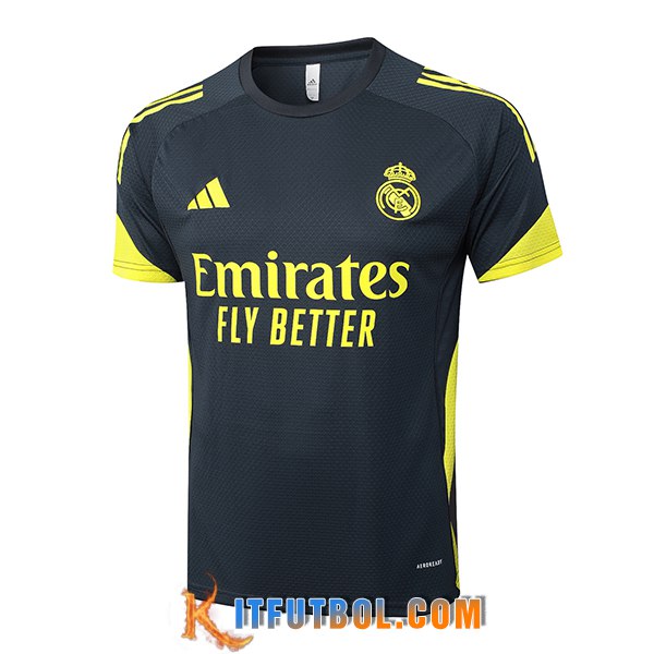 Camiseta Entrenamiento Real Madrid Gris/Amarillo 2025/2026