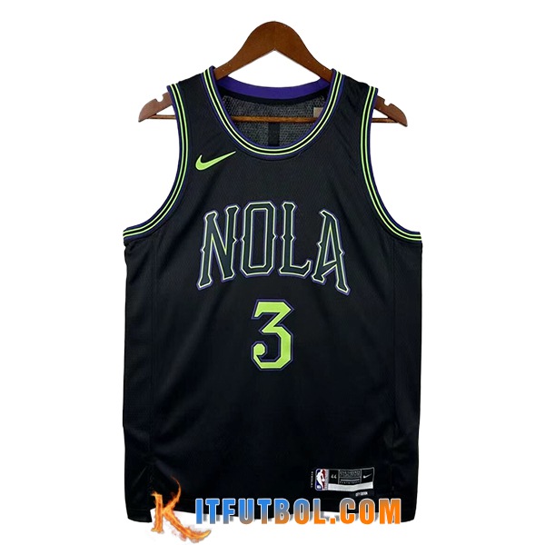 Camisetas NBA New Orleans Pelicans (POOLE #3) 2025/26 Negro/Verde