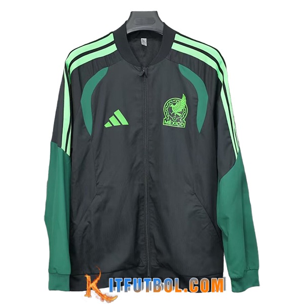 Rompevientos México Negro/Verde 2025/2026