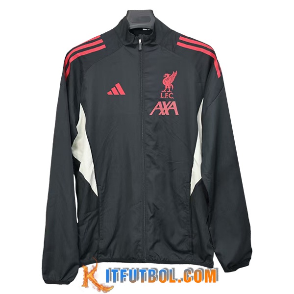 Rompevientos FC Liverpool Negro/Rojo/Blanco 2025/2026