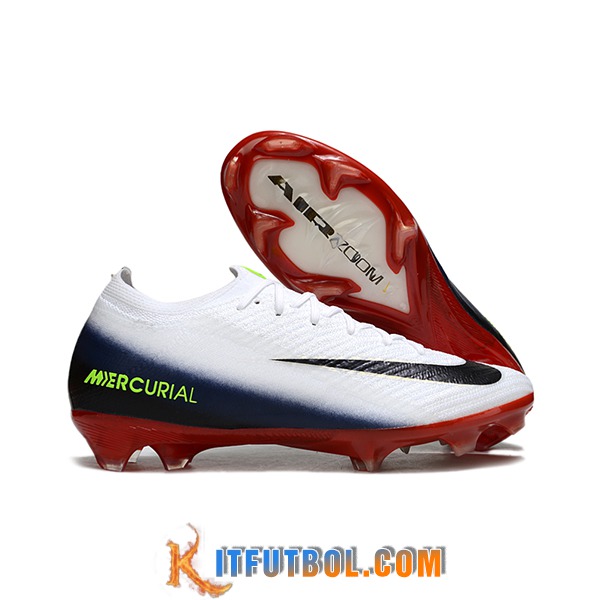 Nike Botas De Fútbol AIR Zoom Mercurial Vapor 16 Elite XXV FG Blanco/Negro/Rojo -02