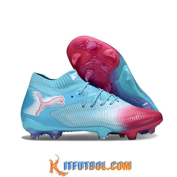 PUMA Botas De Fútbol FUTURE 8 ULTIMATE FG/AG Azul/Rosa -02