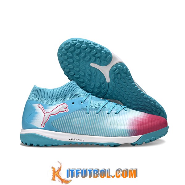 PUMA Botas De Fútbol FUTURE 8 ULTIMATE TF Azul/Rosa