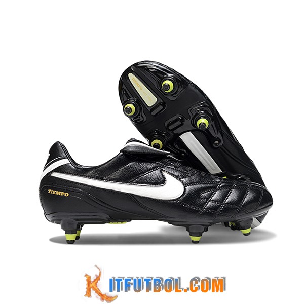 Nike Botas De Fútbol Tiempo Legend V Elite LUXE SG Negro/Blanco