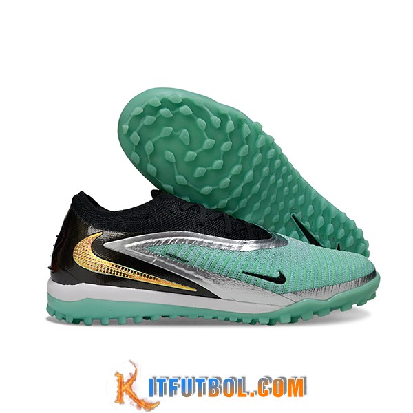Nike Botas De Fútbol Phantom GX III Elite TF Negro/Verde/Gris