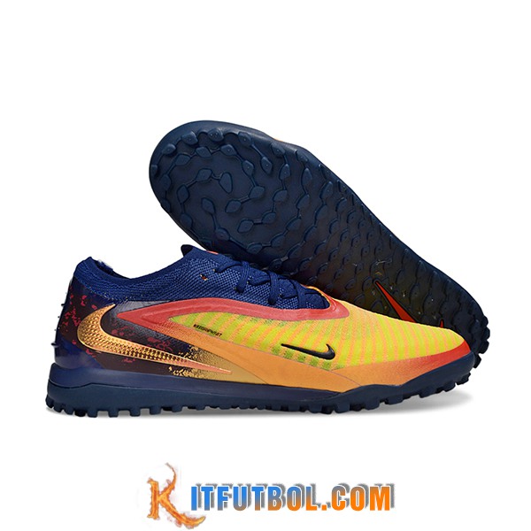 Nike Botas De Fútbol Phantom GX III Elite TF Azul/Naranja