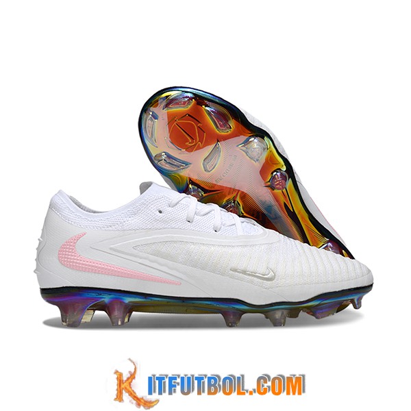 Nike Botas De Fútbol Phantom GX III Elite FG Blanco/Rosa