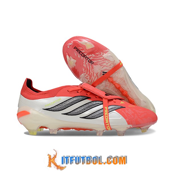 Adidas Botas De Fútbol 26 Predator Elite Tongue FG Beige/Naranja/Gris