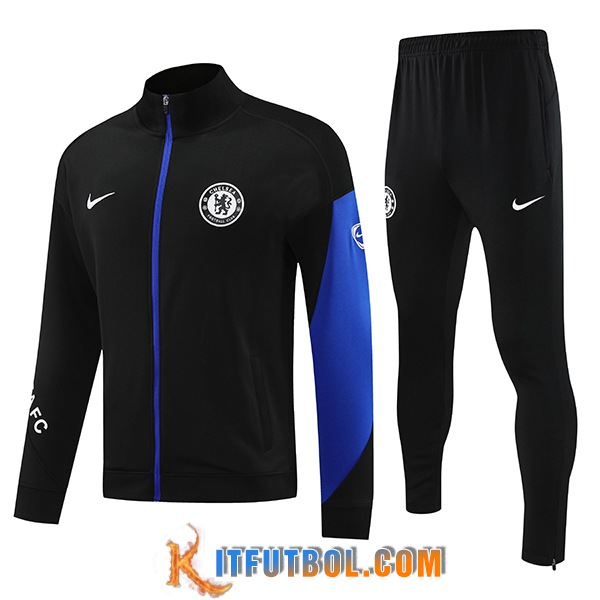 Chandal Equipos De Futbol Chaquetas FC Chelsea Azul/Negro 2025/2026