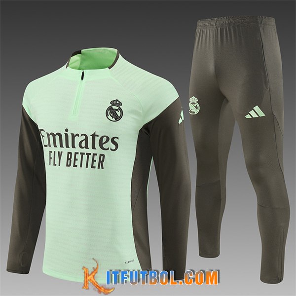 Chandal Equipos De Futbol Real Madrid Ninos Verde/Marrón 2025/2026