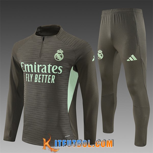 Chandal Equipos De Futbol Real Madrid Ninos Marrón/Verde 2025/2026